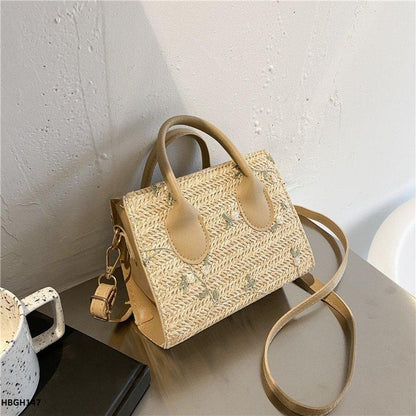 HBGH147 BBM Flower Embroidery Mini Hand Bag - HBGH