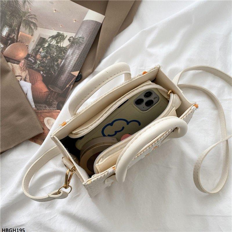 HBGH195 BBM Flower Embroidery Mini Hand Bag - HBGH