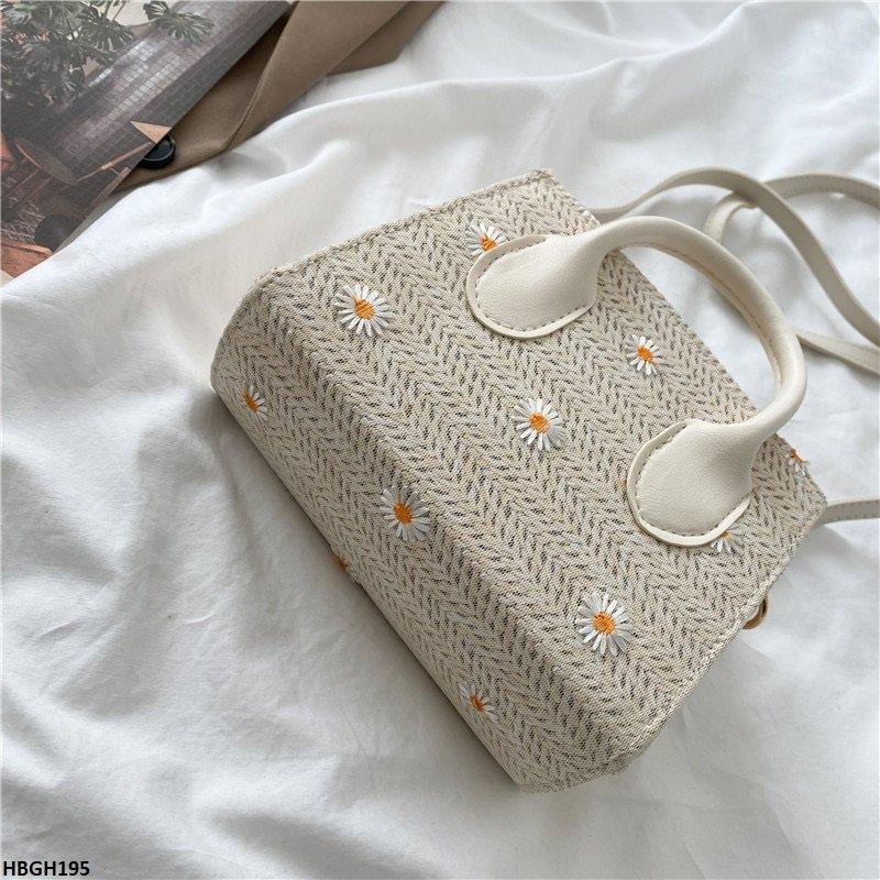 HBGH195 BBM Flower Embroidery Mini Hand Bag - HBGH
