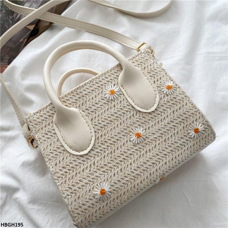 HBGH195 BBM Flower Embroidery Mini Hand Bag - HBGH