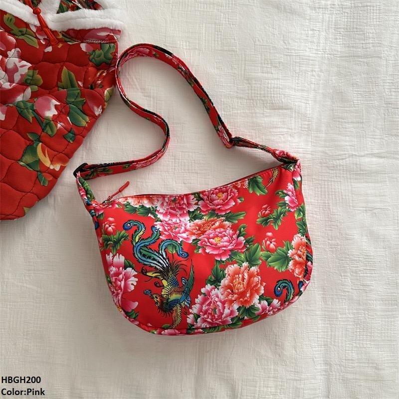 HBGH200 BBM Flower Printed Bag - HBGH