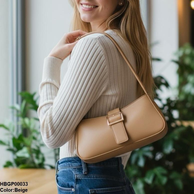 HBGP00033 Midnight Buckle Armpit Ladies Hand Bag - HBGP