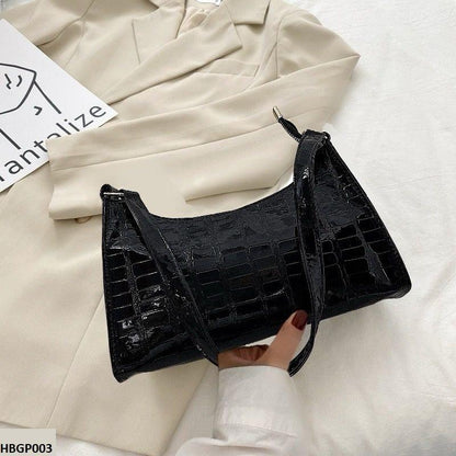 HBGP003 Crocodile Pattern Armpit Hand Bag - HBGP