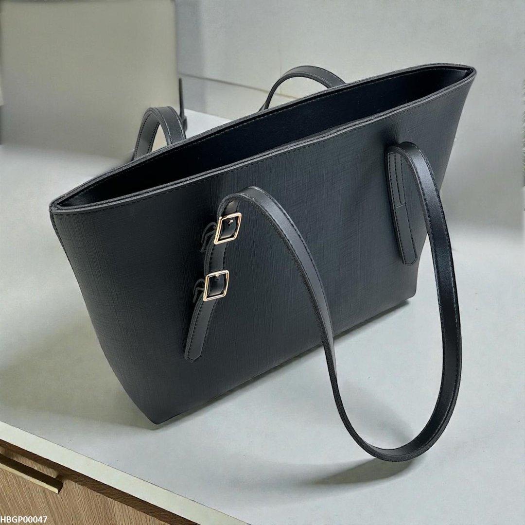 HBGP00047 Black Vintage Tote Bag - HBGP