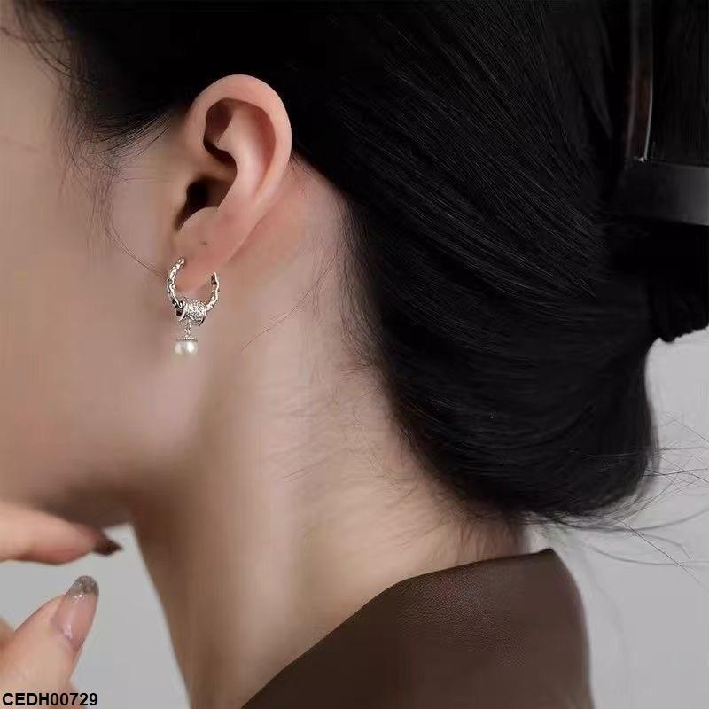 CEDH00729 YHC Round Pearl Drop Earrings - CEDH