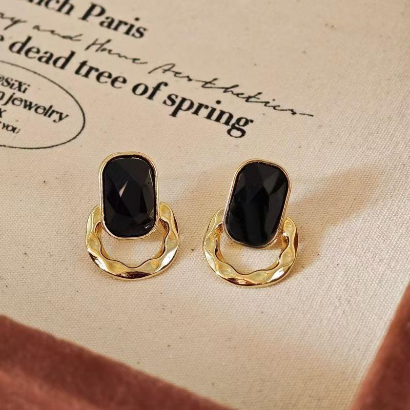 CEDH00727 YHC Square Round Drop Earrings - CEDH