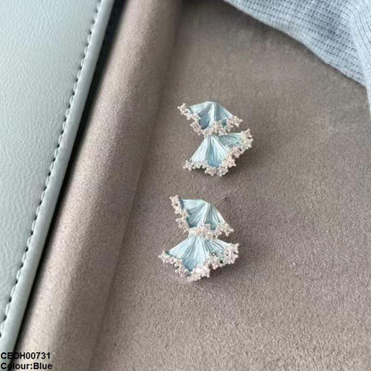 CEDH00731 YHC Double Leaf Drop Earrings - CEDH