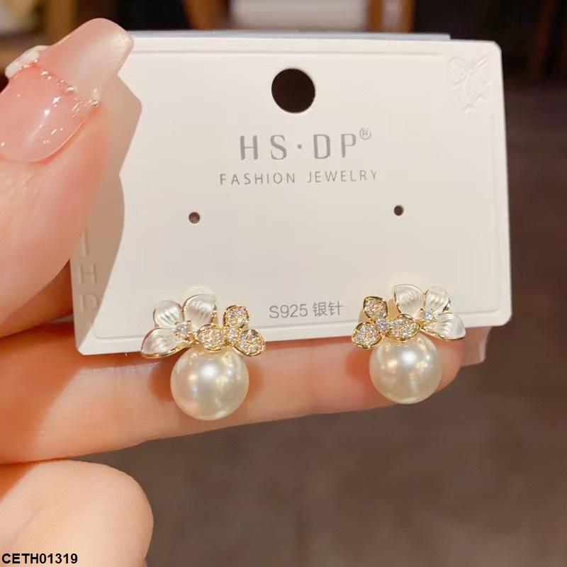 CETH01319 YHC Pearl Flower Tops Pair - CETH