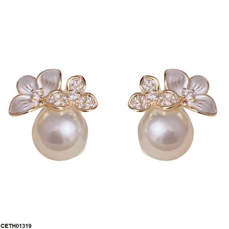 CETH01319 YHC Pearl Flower Tops Pair - CETH