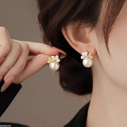 CETH01319 YHC Pearl Flower Tops Pair - CETH