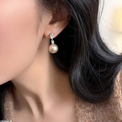 CEDH00739 YHC Tear Pearl Drop Earrings - CEDH