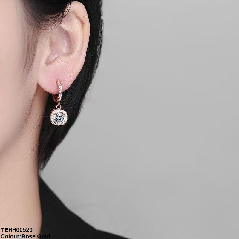TEHH00520 YHC Square Drop Hoops Pair - TEHH