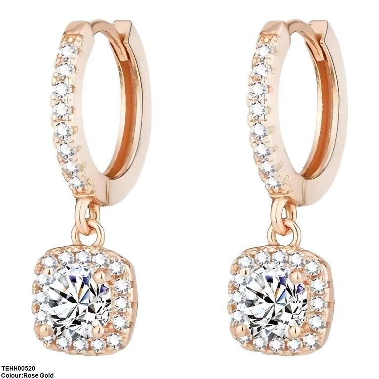 TEHH00520 YHC Square Drop Hoops Pair - TEHH