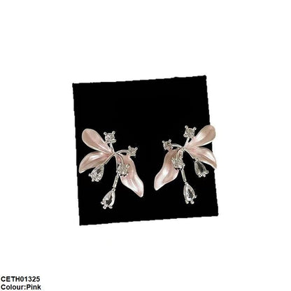 CETH01325 YHC Flower Stone  Tops Pair - CETH