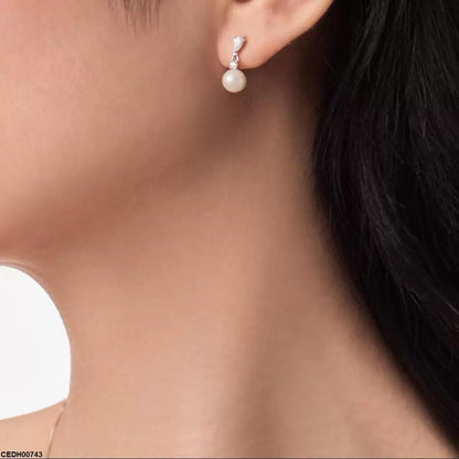 CEDH00743 YHC Tear Pearl Drop Earrings - CEDH