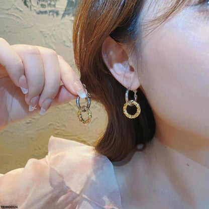TEHH00524 YHC Round Double Hoops Pair - TEHH