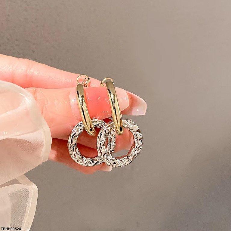 TEHH00524 YHC Round Double Hoops Pair - TEHH
