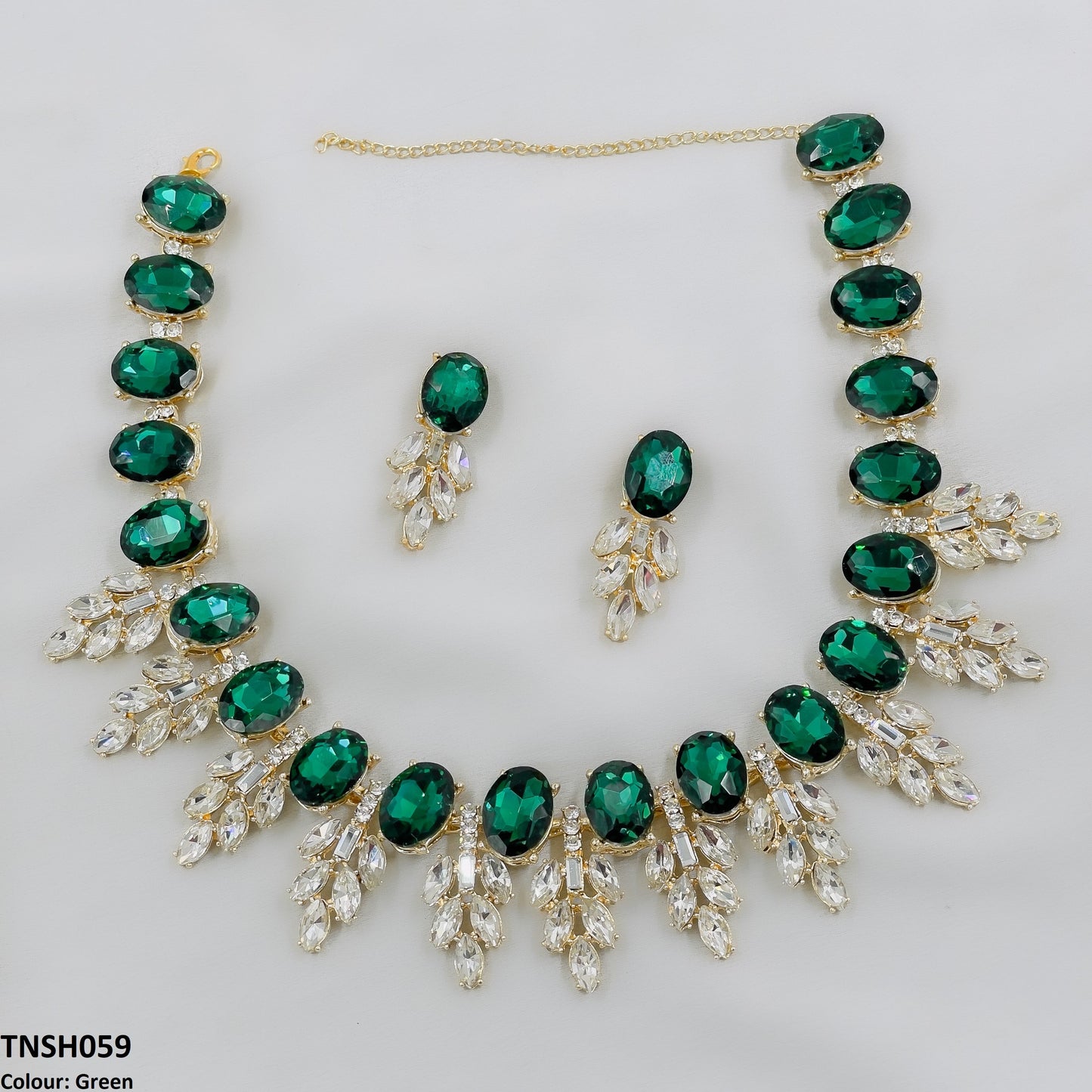 TNSH059 BQN Oval Pear Necklace Set