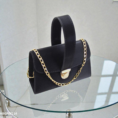 HBGP00114 Imperial Velvet Night Ladies Shoulder Bag - Black - HBGP