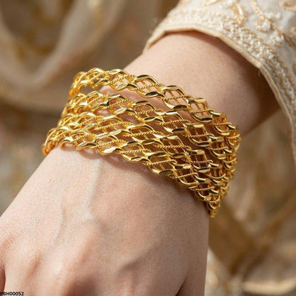PBH00052 MZM Crub Link Bangles Set - PBH