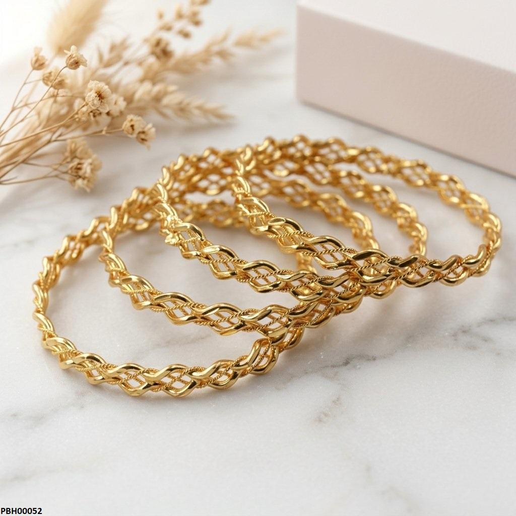 PBH00052 MZM Crub Link Bangles Set - PBH