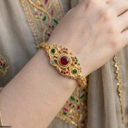 PBRH00257  AZM Multi Flower Bangles Set - PBRH