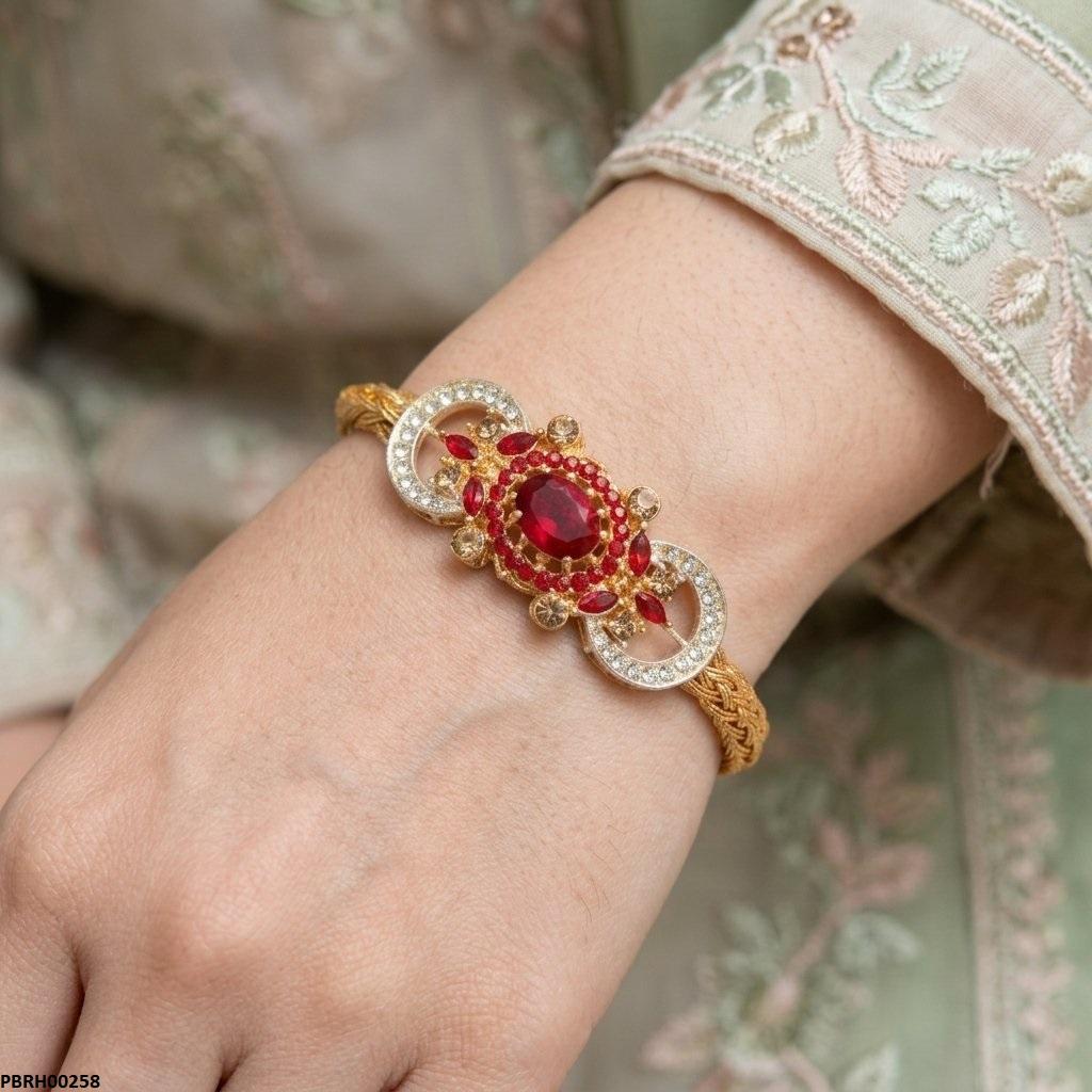 PBRH00258  AZM Moon Stone Bangles Set - PBRH