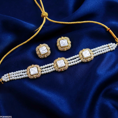 PCKH00291 MZM Pear/Square Choker Set - PCKH