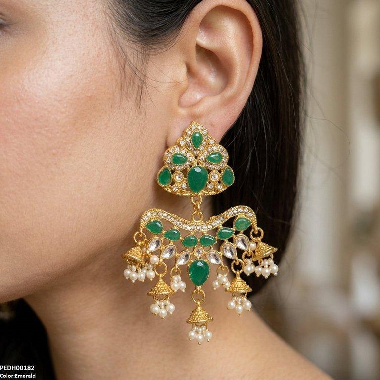 PEDH00182 FRN Tear Pearl Drop Earrings - PEDH