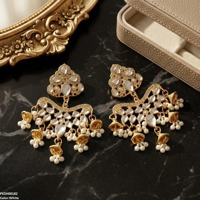 PEDH00182 FRN Tear Pearl Drop Earrings - PEDH