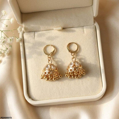PEJH00073  SDQ Tear Pearl Drop Jhumki - PEJH