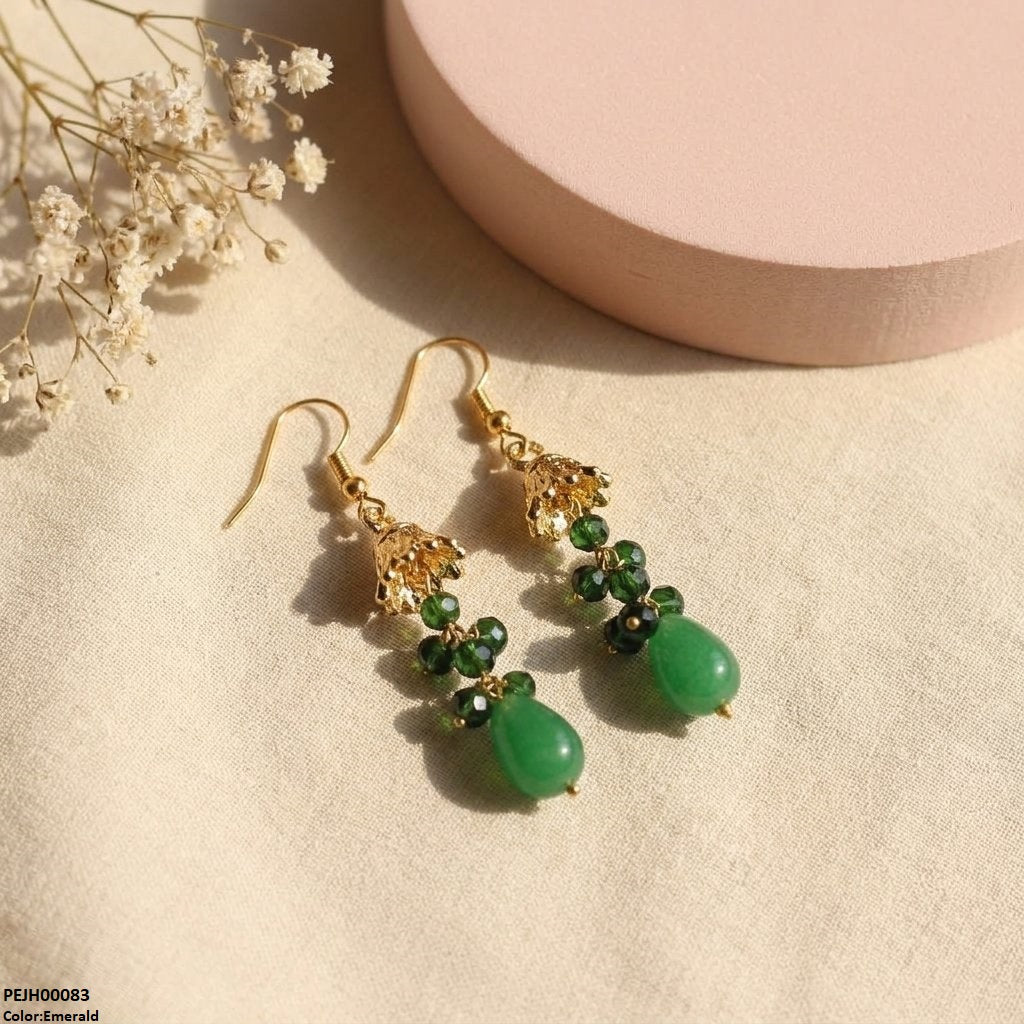 PEJH00083 MZM Round Pearl Drop Jhumki - PEJH