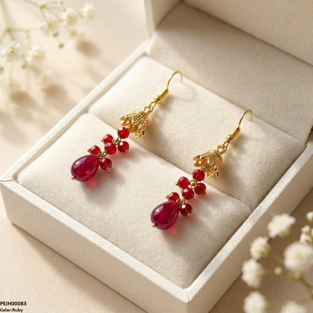 PEJH00083 MZM Round Pearl Drop Jhumki - PEJH