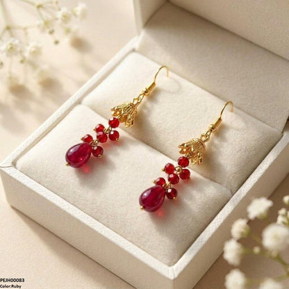 PEJH00083 MZM Round Pearl Drop Jhumki - PEJH