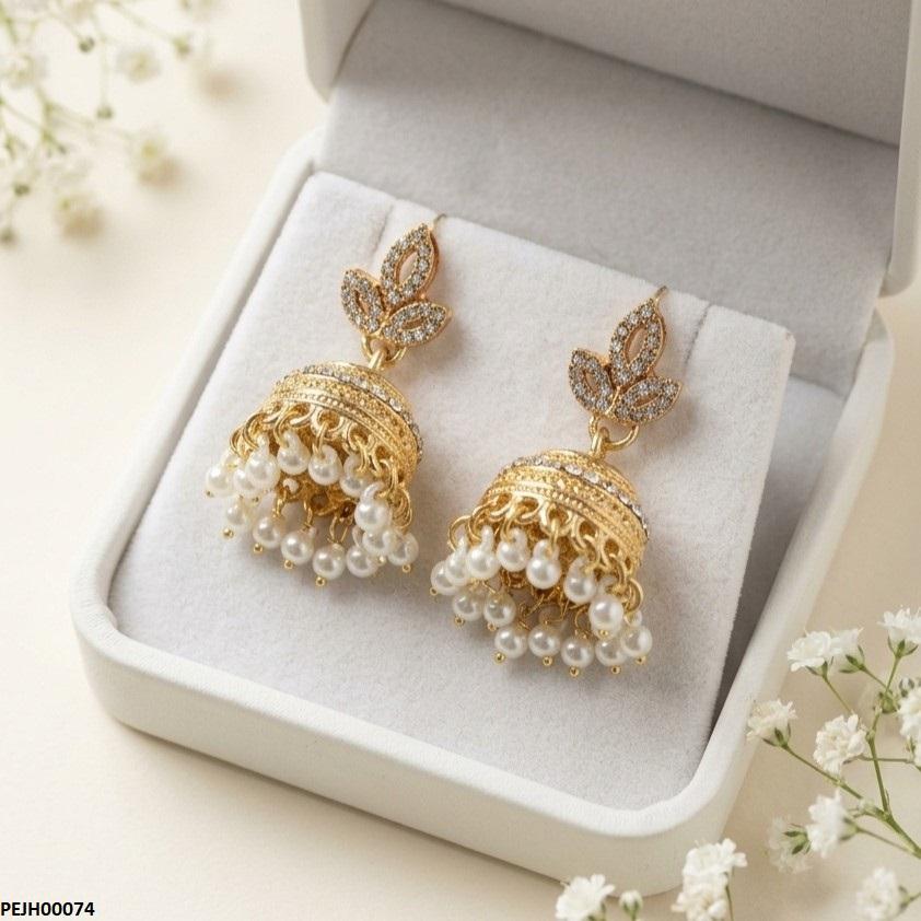 PEJH00074 MZM Marquise Jhumki Drop - PEJH