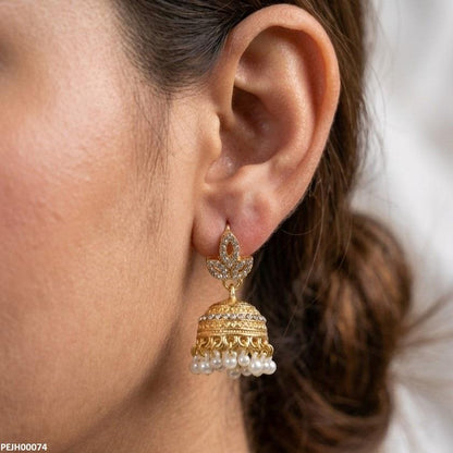 PEJH00074 MZM Marquise Jhumki Drop - PEJH
