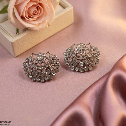 PETH00360  ABD Moon Round Stone Tops Pair - PETH