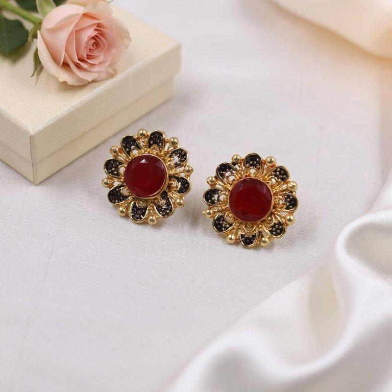 PETH00364 ABD Round Stone Tops Pair - PETH