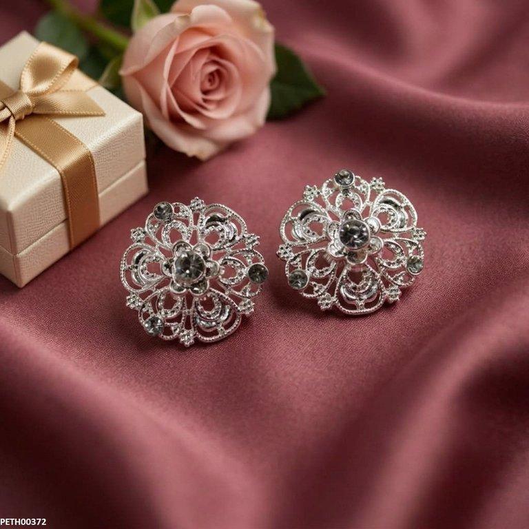 PETH00372 ABD Flower Stone Tops Pair - PETH
