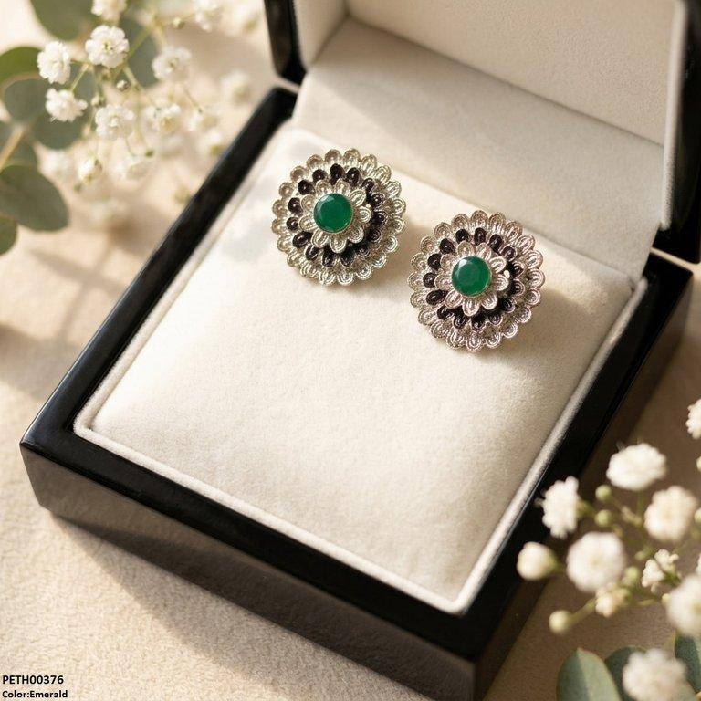 PETH00376 ABD Round Flower Tops Pair - PETH