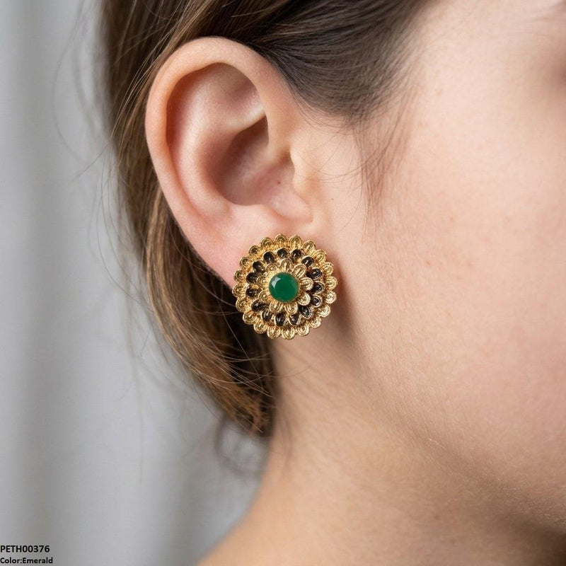 PETH00375 ABD Round Flower Tops Pair - PETH