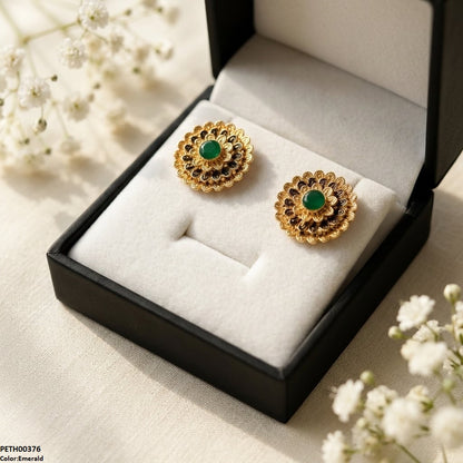 PETH00375 ABD Round Flower Tops Pair - PETH