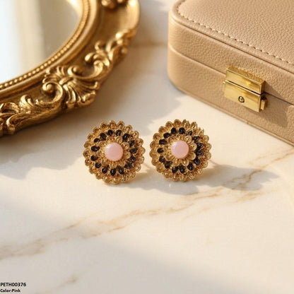 PETH00375 ABD Round Flower Tops Pair - PETH