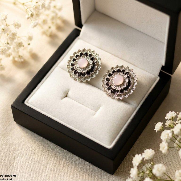 PETH00376 ABD Round Flower Tops Pair - PETH