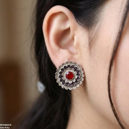 PETH00376 ABD Round Flower Tops Pair - PETH