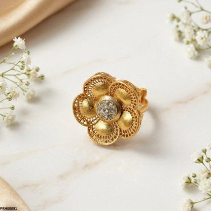 PRH00091 FRN Floral Flower Ring Adjustable - PRH