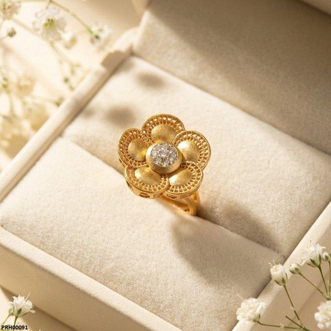 PRH00091 FRN Floral Flower Ring Adjustable - PRH