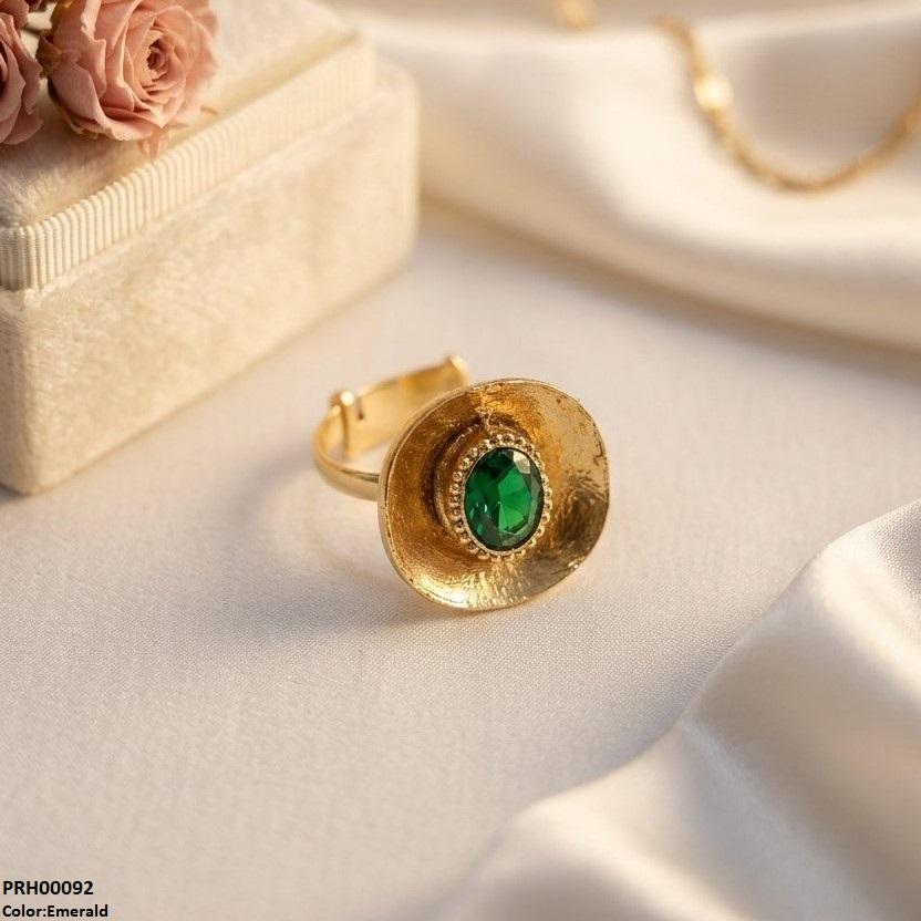 PRH00092  ABD Oval Stone Ring Adjustable - PRH