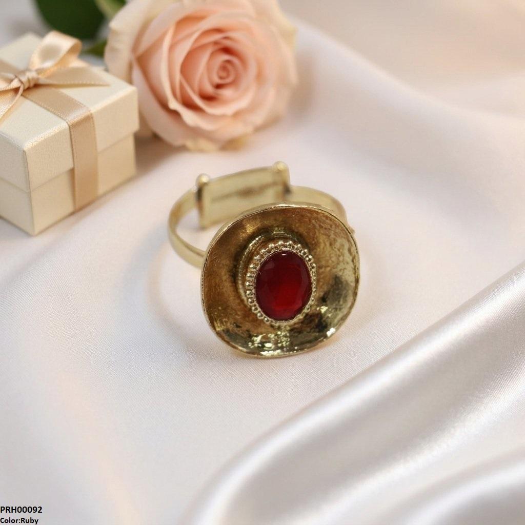 PRH00092  ABD Oval Stone Ring Adjustable - PRH