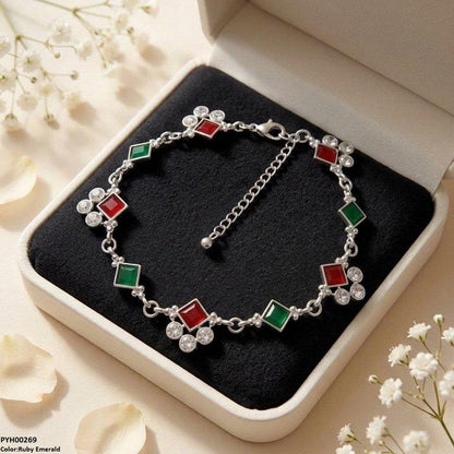 PYH00269 ABD Square/Round Single Anklet - PYH